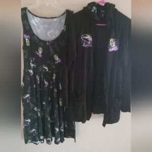 Torrid Universal Monsters Frankenstein & Bride Dress & Hooded Cover Up Size 0